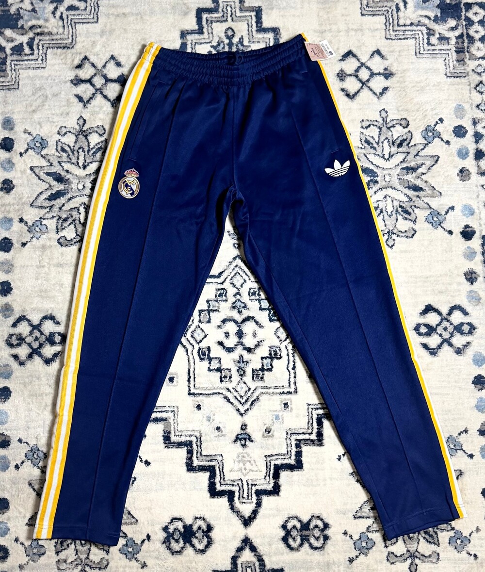 Adidas Real Madrid OG Pant size Medium 25/26 Navy Cotton Polyester Athletic Pant